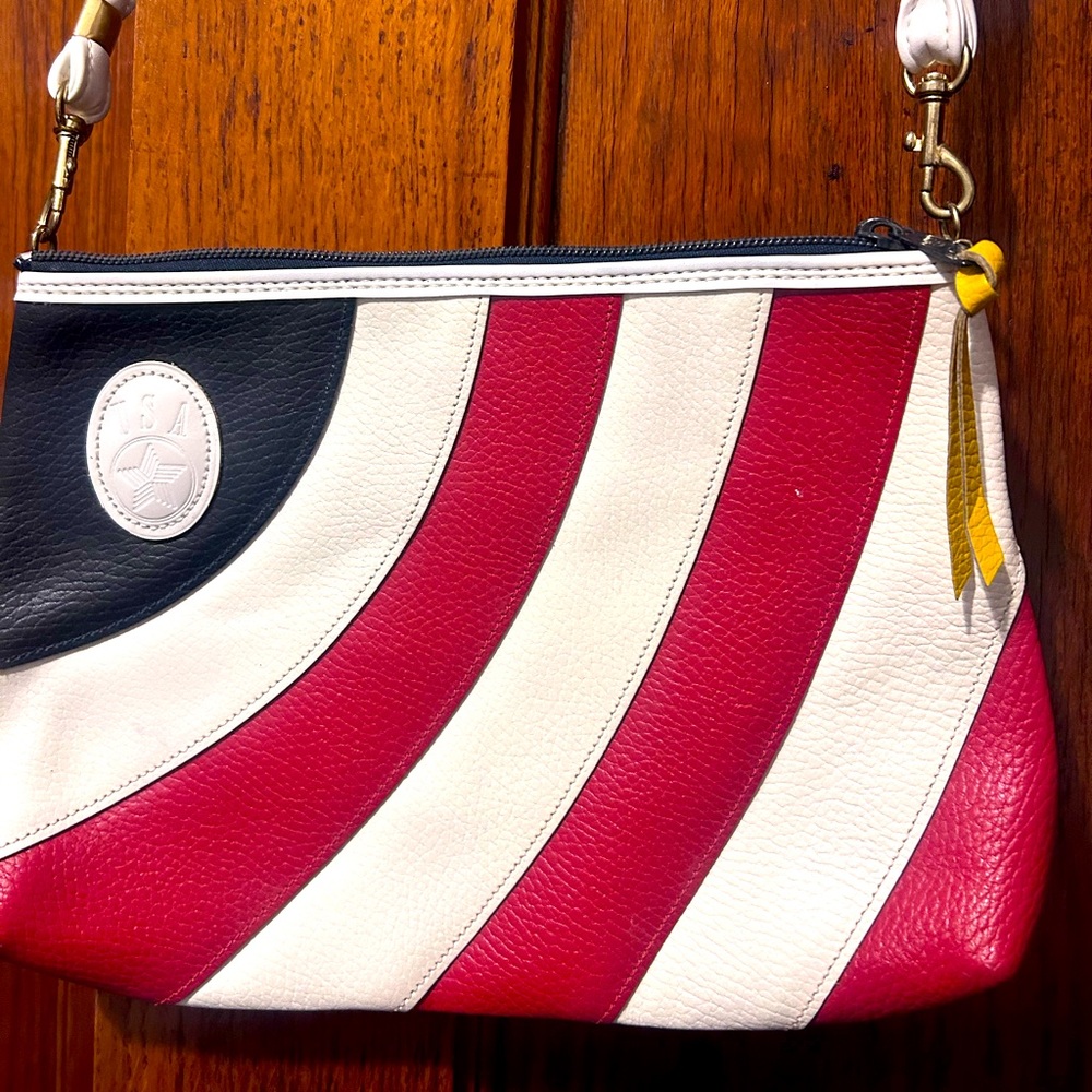 Vintage 90s USA crossbody leather purse